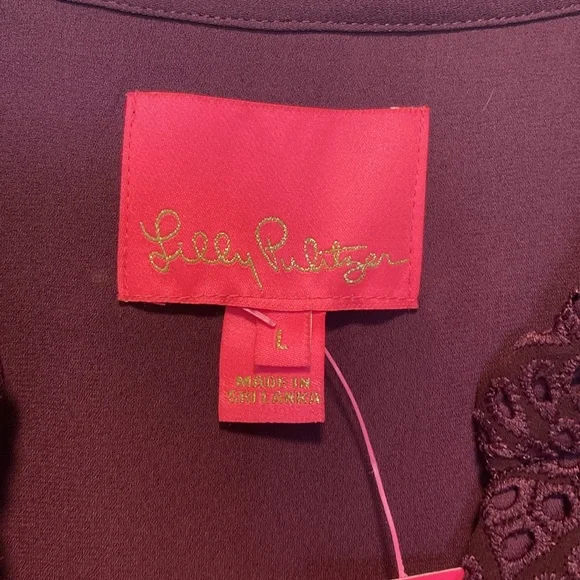 NWT Lilly Pulitzer Winona Long Sleeve Eyelet Dress - Picture 5 of 8